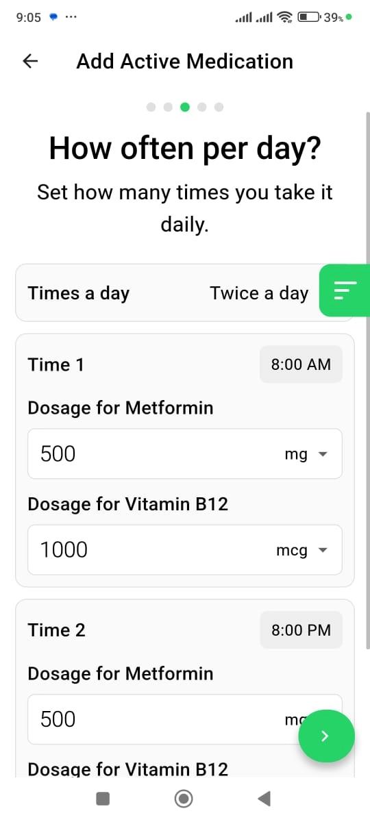Medicine Reminder Screenshot