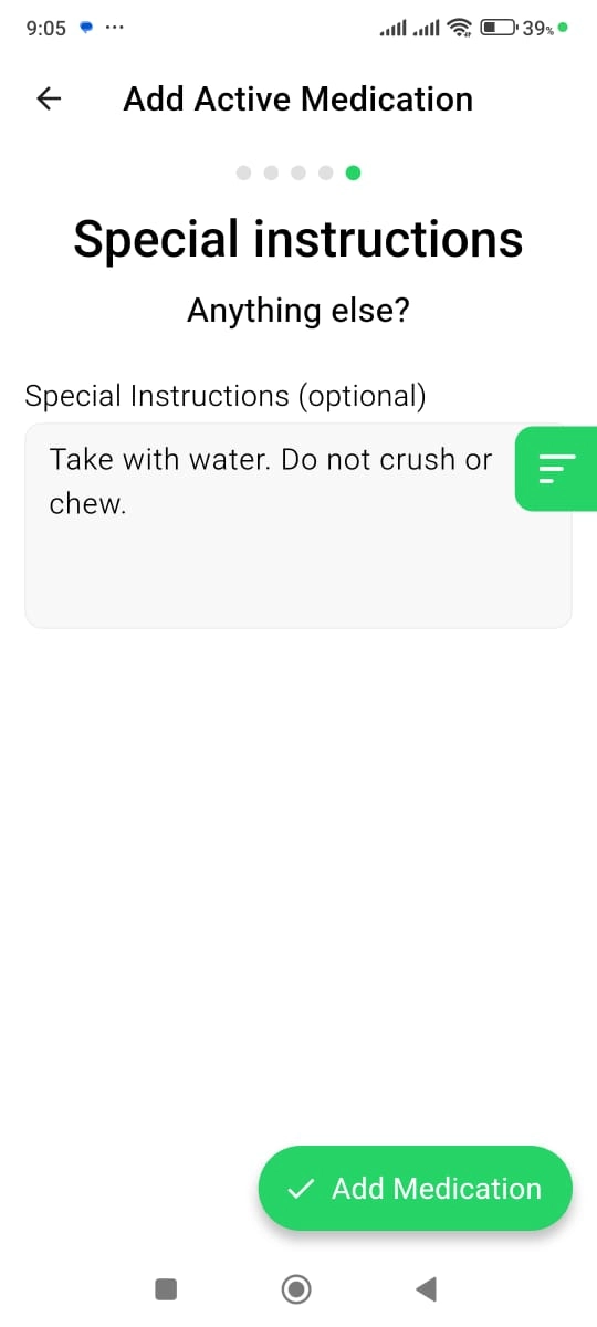 Medicine Reminder Screenshot
