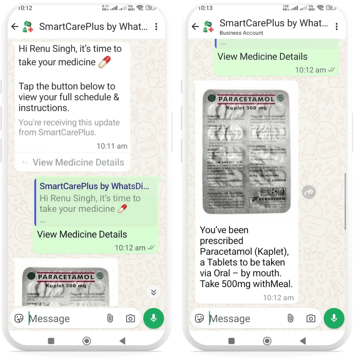 Customer Receives Reminders